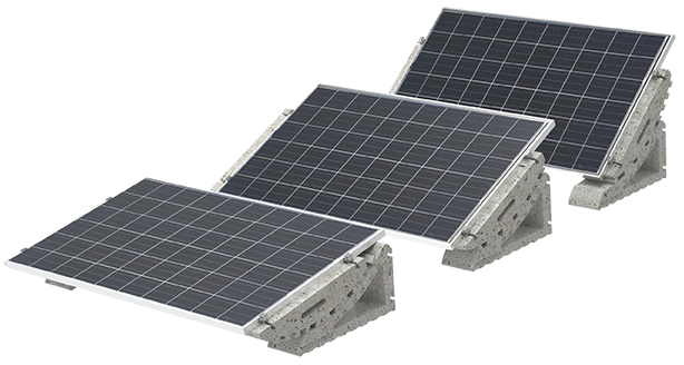 Betonová konstrukce pro solární panely